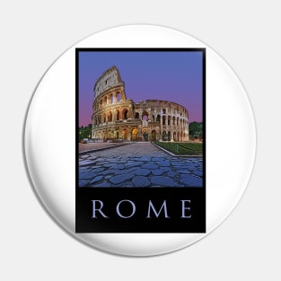 Colosseum,Rome,Travel Poster Pin
