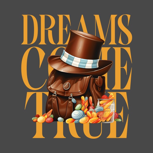 Dreams Come True Chocolate Factory by Tip Top Tee's