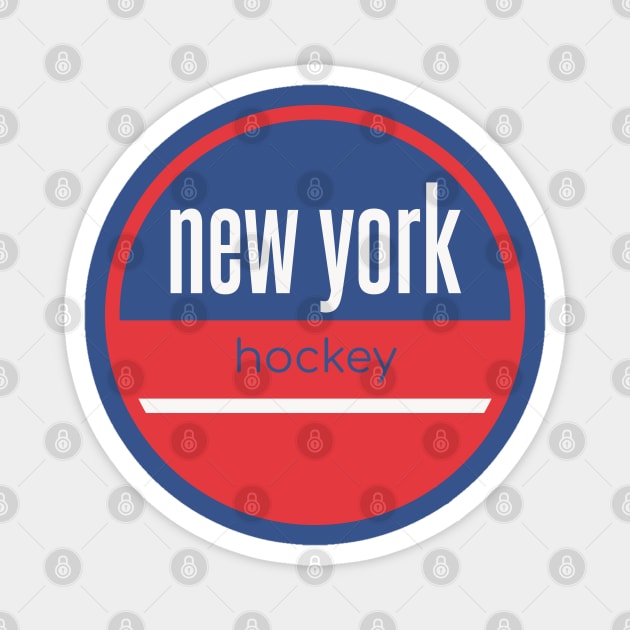 new york rangers hockey Magnet by BVHstudio