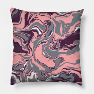 Abstract digital fluid art Pillow