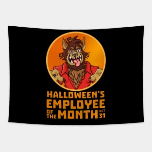 Haloween Employee of the Month | Werewolf Tapestry