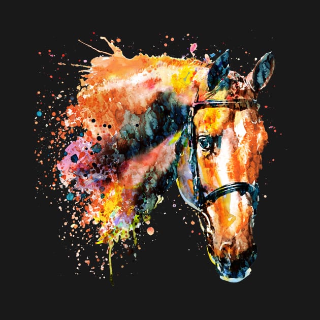 Colorful Horse Head by Marian Voicu