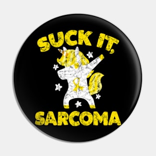 Suck It Sarcoma Unicorn Pin