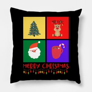 Colorful Merry Christmas/ Merry Christmas T-shirt/ Christmas Gift Pillow