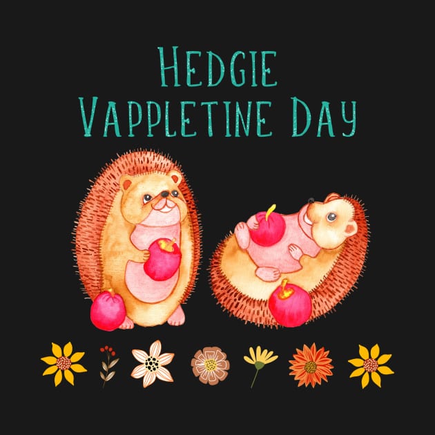 Hedgehog Valentines Day by coloringiship