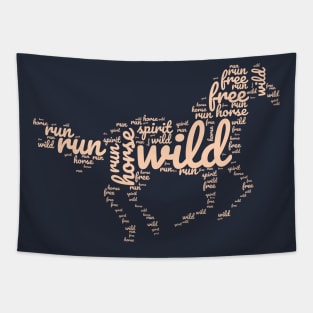 Wild & Free | Typography Design Tapestry