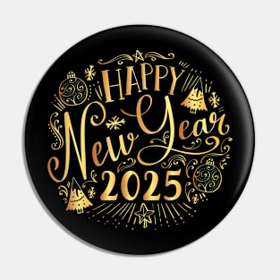 Happy New Year 2025 New Years Eve Party Supplies 2025 Pin