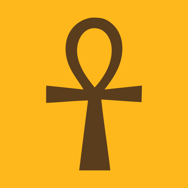 Ankh egypt cross by Huggy Mauve