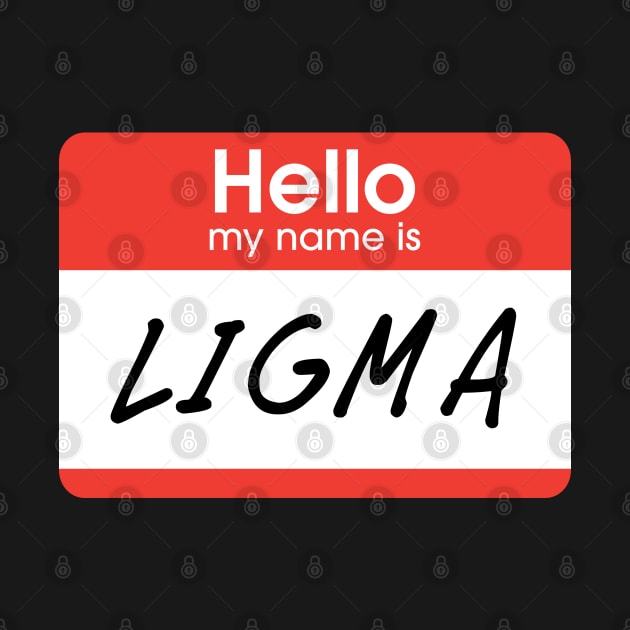 Ligma nametag, corner by karutees