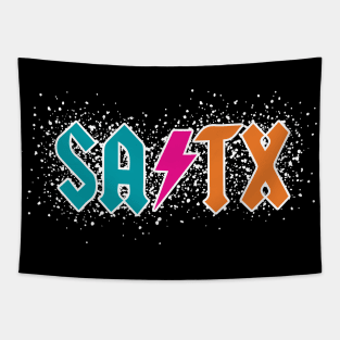 SATX Retro Punk Rocker Style Tapestry