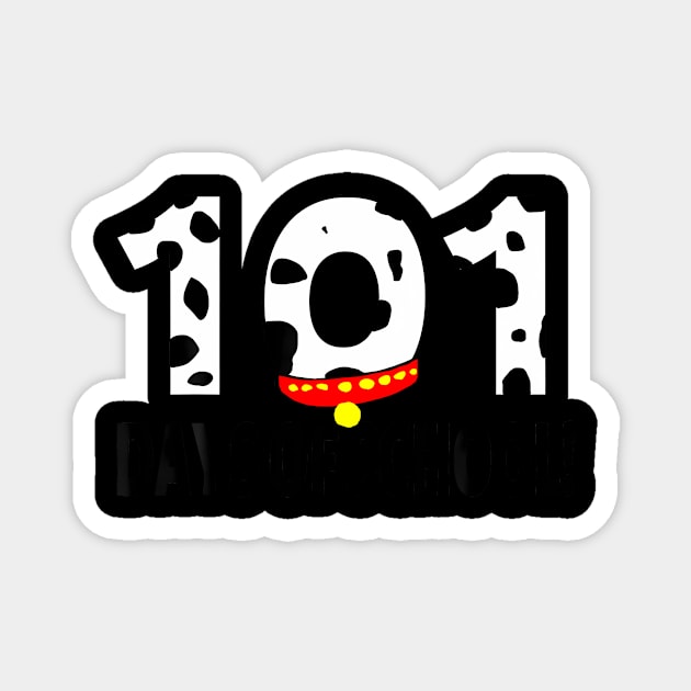 101 Days of School Dalmatian Dog Magnet by Aleem James