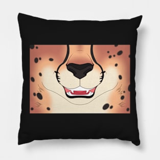 Strawberry Blonde Cheetah Face Pillow