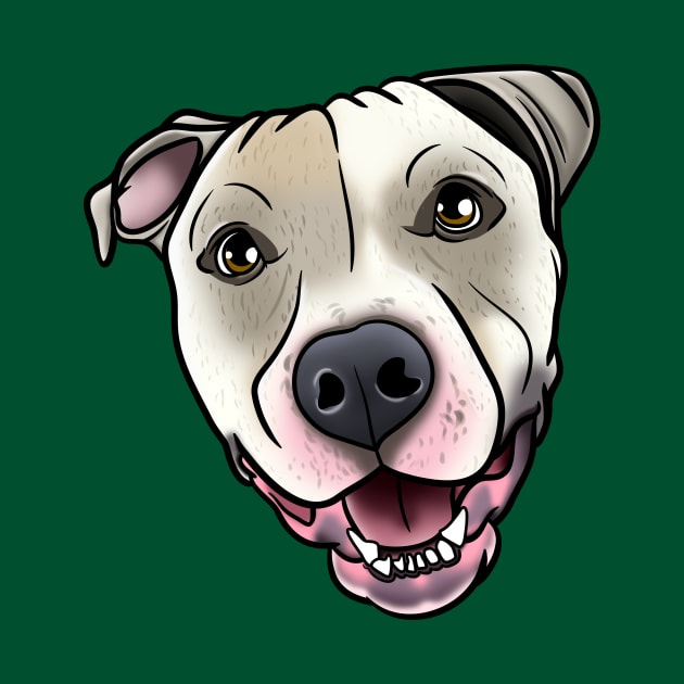 Smiling Pitbull by Beauty Immortal