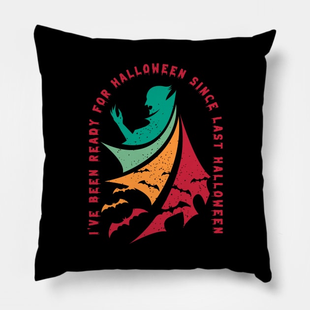 Halloween Outfit for a Vampire Lover Pillow by AlleyField