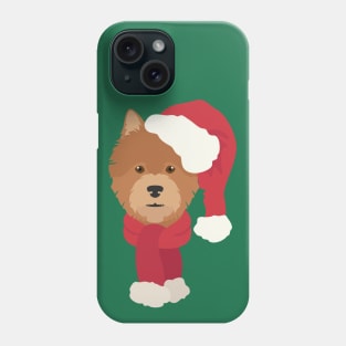 Christmas Norwich Terrier Dog Face Phone Case