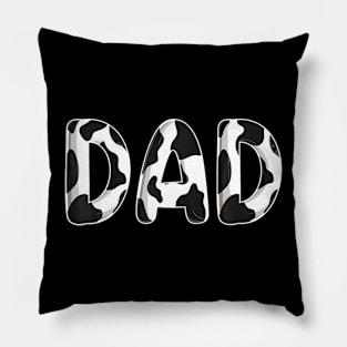 Cow Dad Birthday Family Matching Fathers Day Boy Girl Farm Pillow