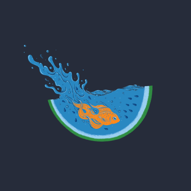 Discover Watermelon Dive - Water - T-Shirt