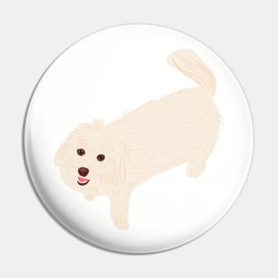 Happy Maltipoo Pin