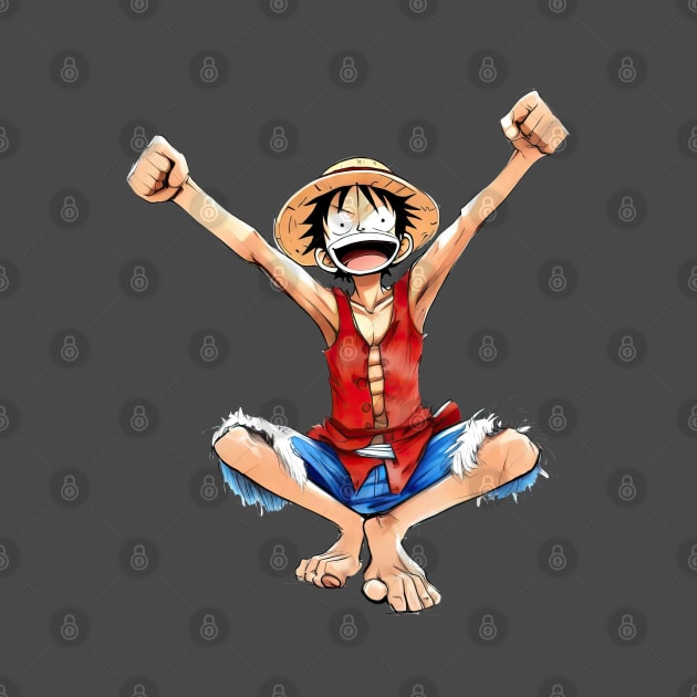 Monkey D Luffy - One Piece by Buff Geeks Art