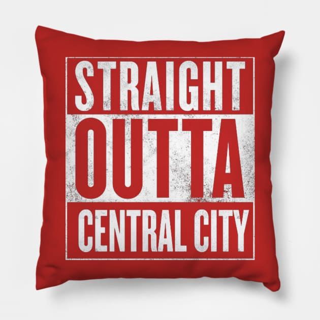 Straight Outta Central City Pillow by finnyproductions