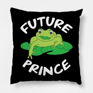 Future Prince White Text Pillow