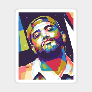 Joyner Lucas Colorful with Background Magnet