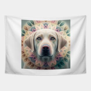 A Fractal Design of A Labrador Retriever Tapestry