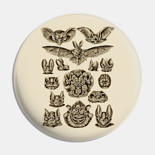 Ernst Haeckel  Bats Sepia Pin