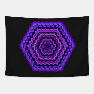 Ethno Violet pattern design Tapestry