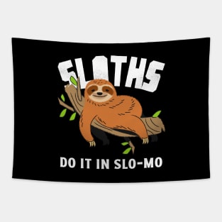 sloths do it in slo-mo Tapestry