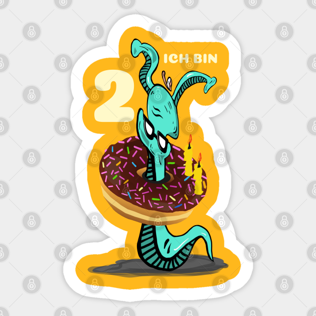 Geburtstags shirt ich bin 2 - Kinder Geburtstag 2 Jahre - Sticker |  TeePublic