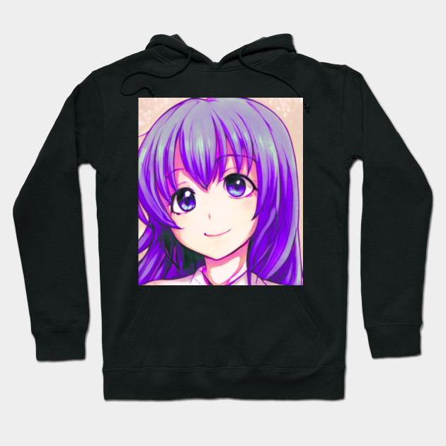 purple anime hoodie