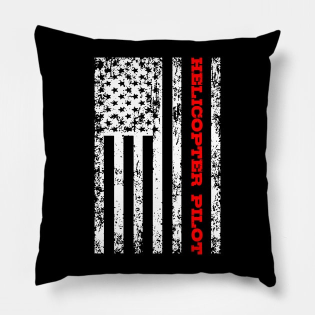 Helicopter Pilot Pillow by mikevdv2001