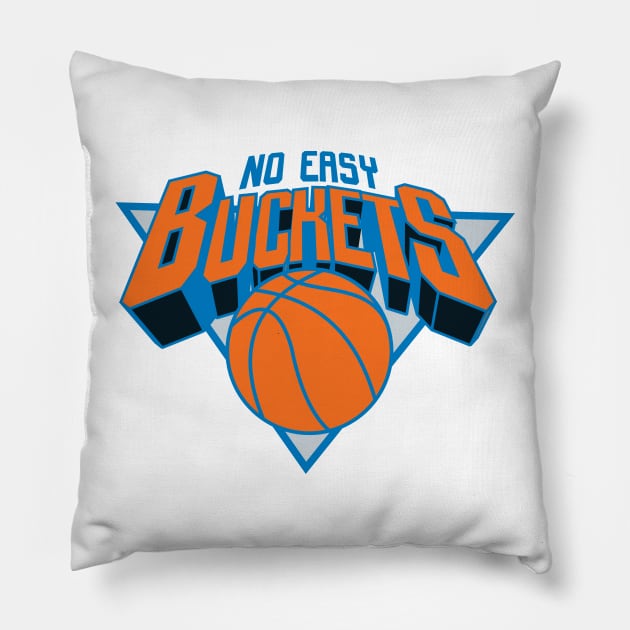 No Easy Buckets Pillow by jadubin5