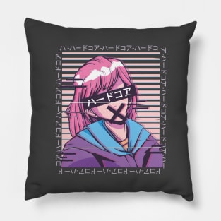 Glitched Anime Girl Pillow