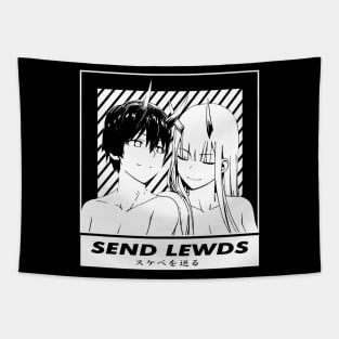 Zero Two and Hiro Love Tapestry