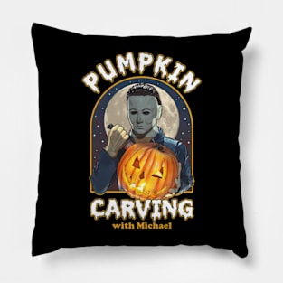 Pumpkin Carving With Michael Pillow