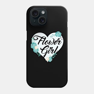 Flower Girl Blue Roses Heart Phone Case