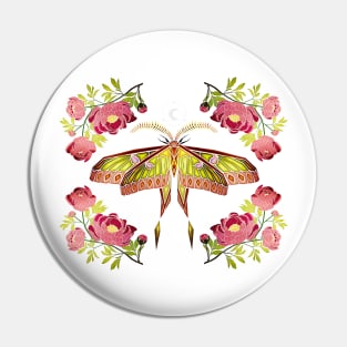 peony moth Pin