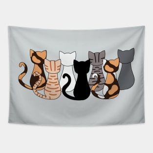 Seven Cats Tapestry