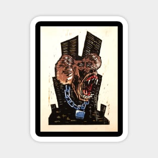 Urban Baboon Print Magnet