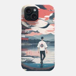 temple by the river Phone Case