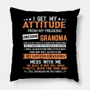 I Get Attitude Pillow