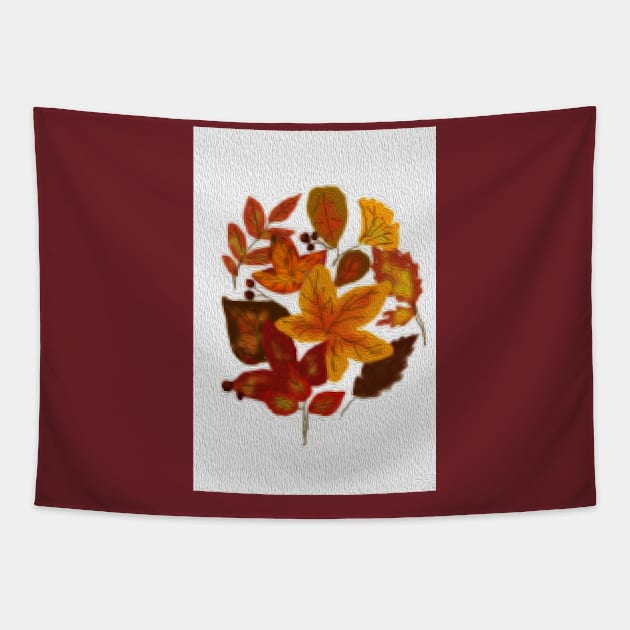 fall leaves composition. Tapestry by algill