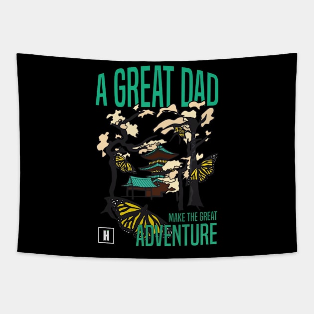 a great dad make great adventure recolor 08 Tapestry by HCreatives