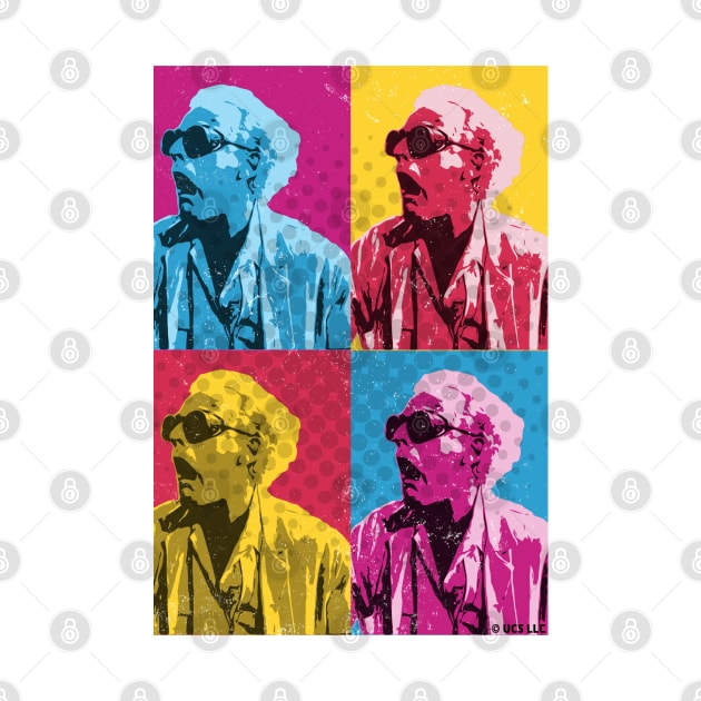 Doc Brown Pop Art Back To The Future by Nonconformist