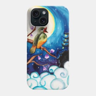 Watercolor - The nightingale Phone Case