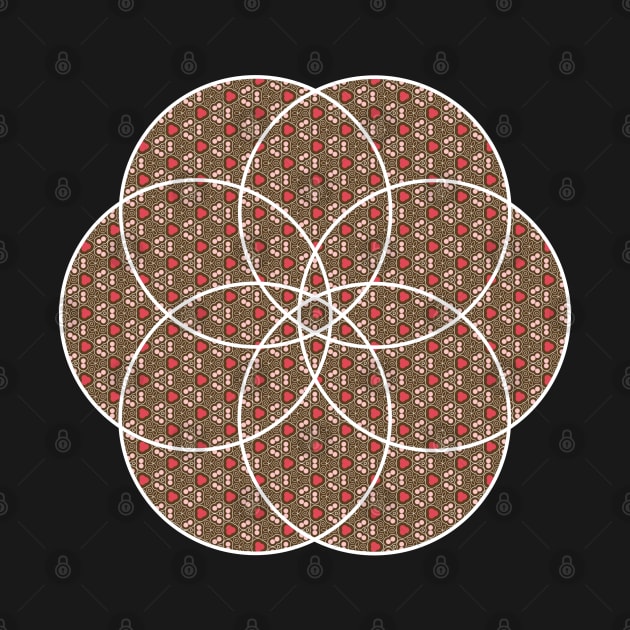 Circle Sacred Geometry with Pattern by Cosmic Status