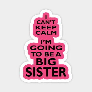 I Can't Keep Calm. I'm Going To Be A Big Sister Magnet