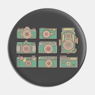 Green Classic Camera Pin